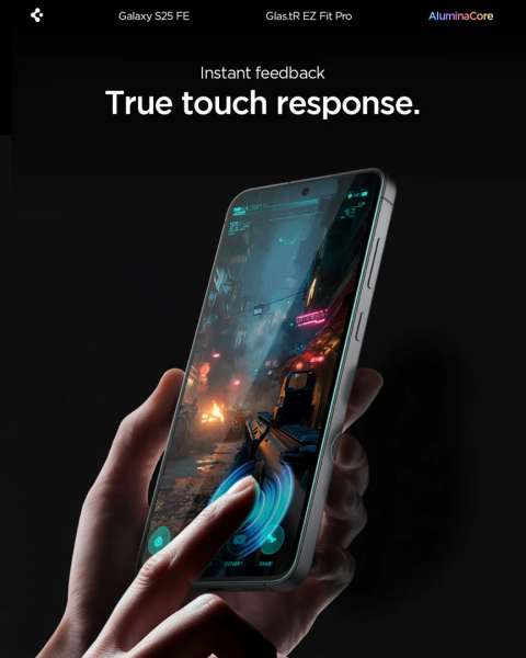 Spigen Glass tR EZ Fit Pro Screen Protector for Samsung Galaxy S25 FE 2 Pack Transparent