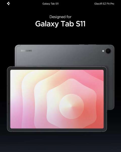 Spigen Glass tR EZ Fit Pro Screen Protector for Samsung Galaxy Tab S11 1Pack Transparent