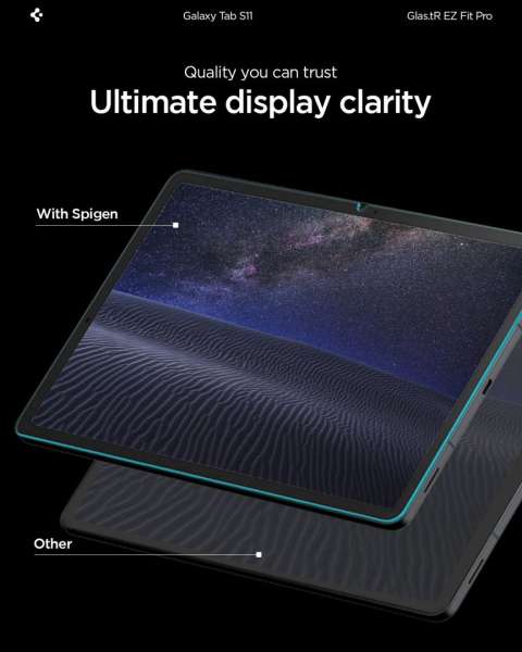 Spigen Glass tR EZ Fit Pro Screen Protector for Samsung Galaxy Tab S11 1Pack Transparent