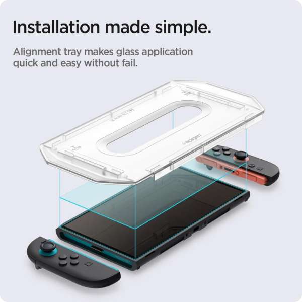 Spigen Glass tR EZ Fit Screen Protector for Nintendo Switch2/ 2 Pack