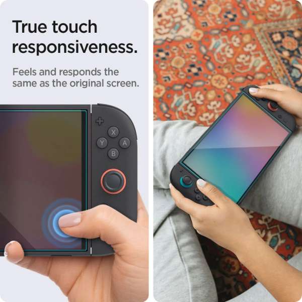 Spigen Glass tR EZ Fit Screen Protector for Nintendo Switch2/ 2 Pack