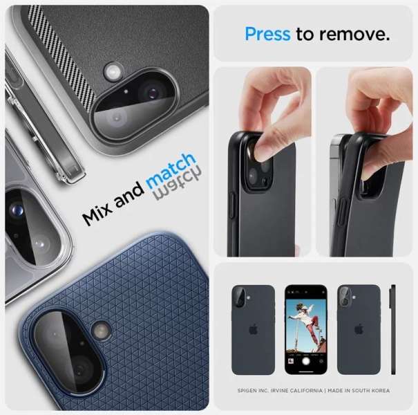 Spigen Glass tR Optik 2 Pack iPhone 16/16 Plus Black