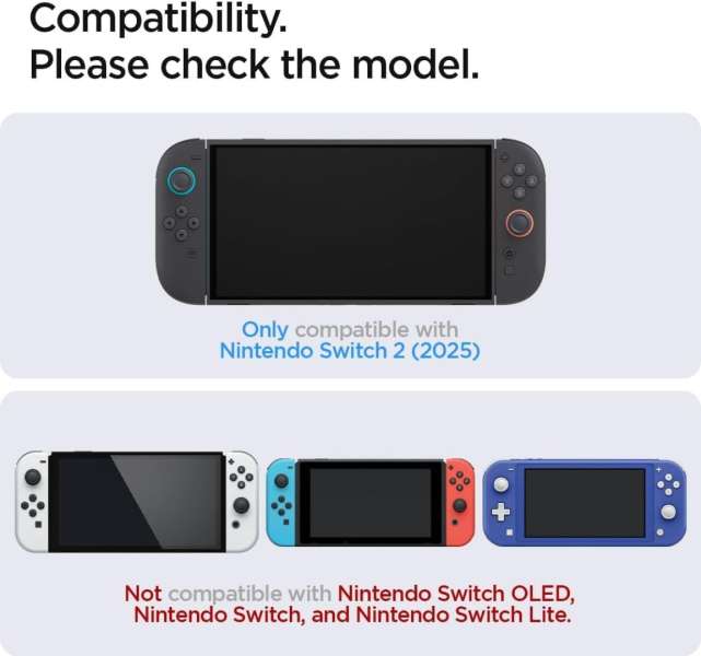 Spigen Glass tR Slim HD 2 Pack for Nintendo Switch 2