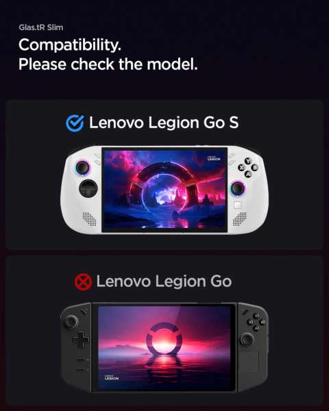 Spigen Glass tR Slim Screen Protector for Lenovo Legion Go S 2 Pack