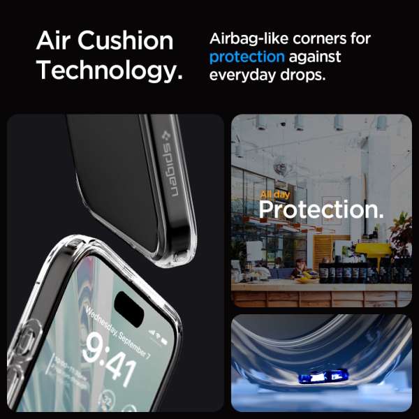 Spigen iPhone 15 Pro Case Ultra Hybrid Frost Clear