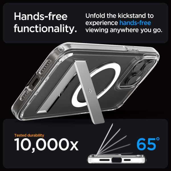 Spigen iPhone 15 Pro Case Ultra Hybrid S MagSafe (MagFit) Crystal Clear