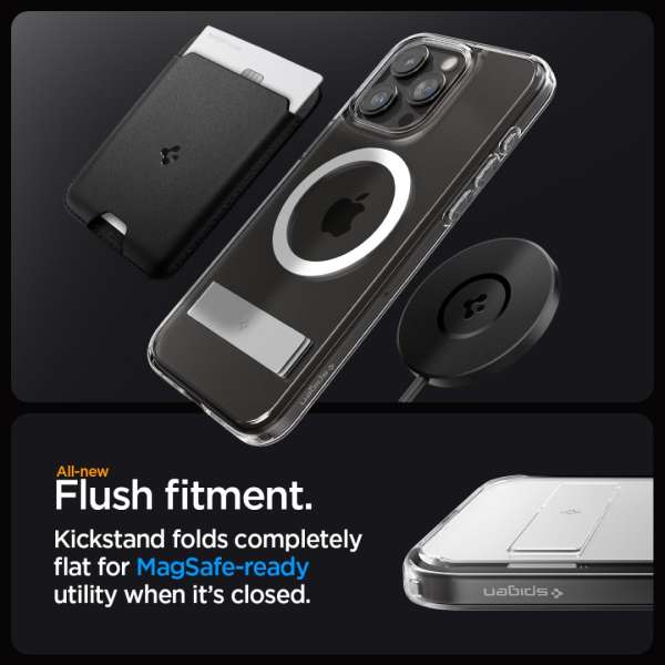 Spigen iPhone 15 Pro Case Ultra Hybrid S MagSafe (MagFit) Crystal Clear
