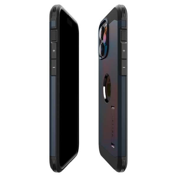 Spigen iPhone 15 Pro Max Case Tough Armor MagSafe (MagFit) Metal Slate