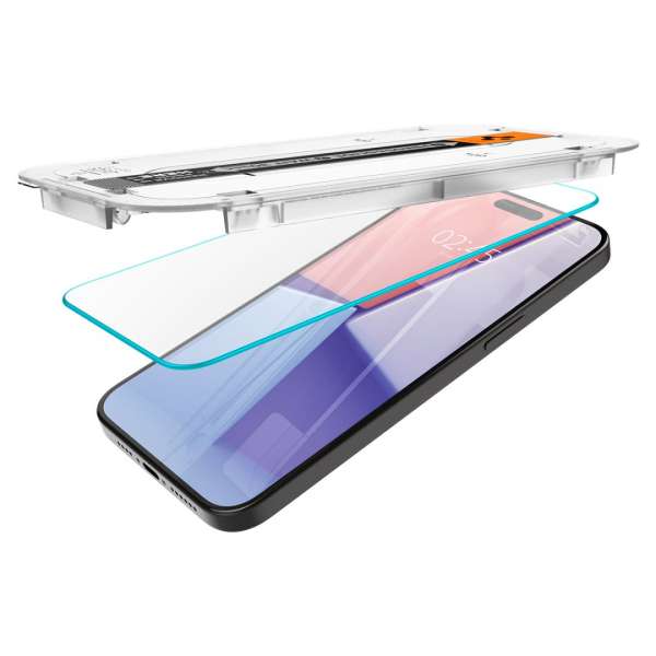 Spigen iPhone 15 Pro Max Screen Protector EZ FIT GLAS.tR Transparency (2 db)