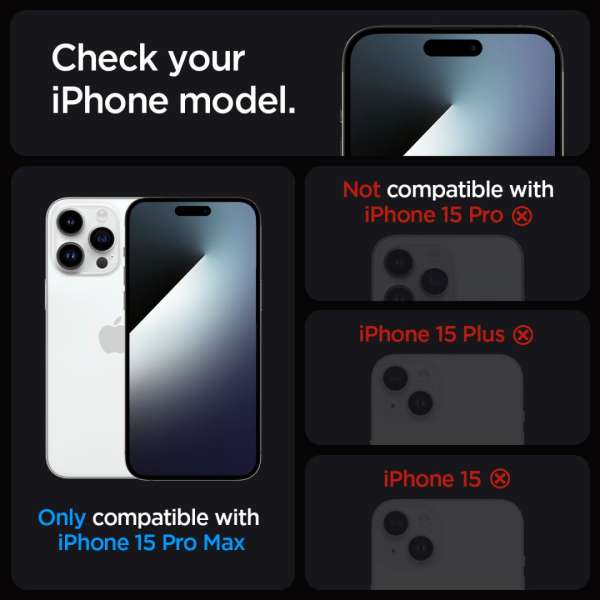 Spigen iPhone 15 Pro Max Screen Protector EZ FIT GLAS.tR Transparency (2 db)