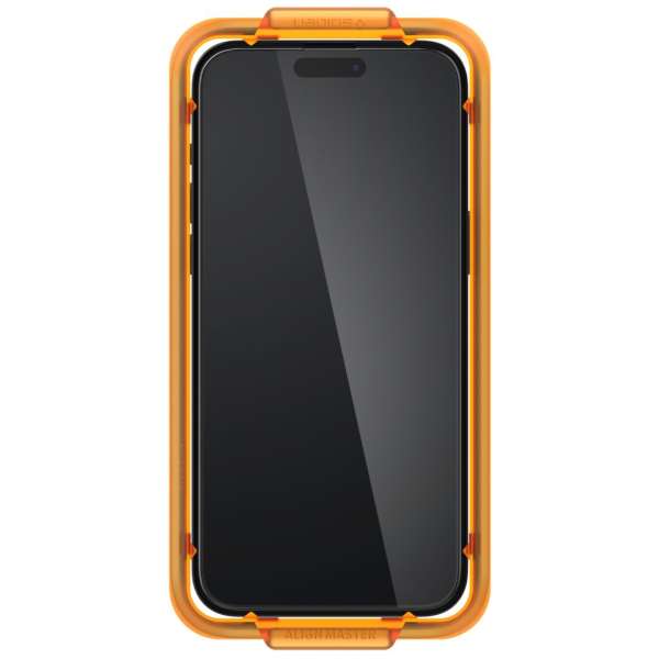 Spigen iPhone 15 Screen Protector AlignMaster GLAS.tR FC Black (2 Pack)