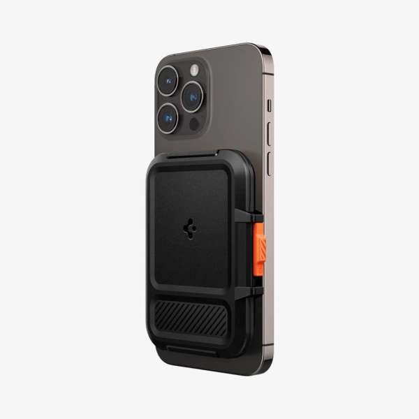 Spigen iPhone Lock Fit Wallet with MagSafe Black