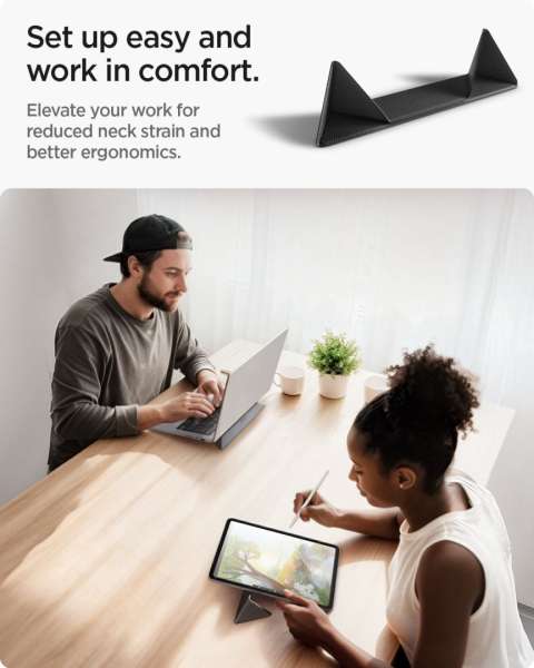 Spigen LD201-S4 Slimfold Laptop Stand Black