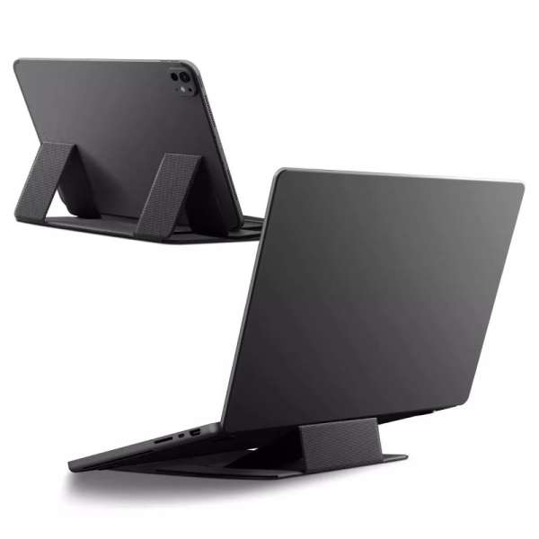 Spigen LD201-S8 Slim Fold Non Adhesive Laptop Stand Black