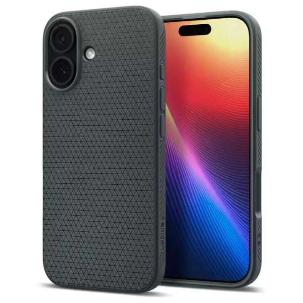 Spigen Liquid Air case for iPhone 17 Abyss Green