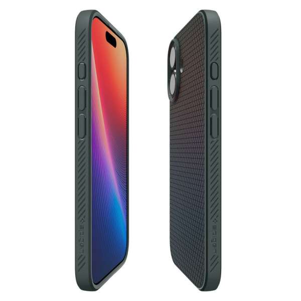 Spigen Liquid Air case for iPhone 17 Abyss Green