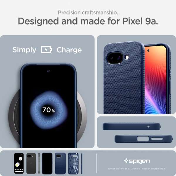 Spigen Liquid Air Google Pixel 9a Navy Blue