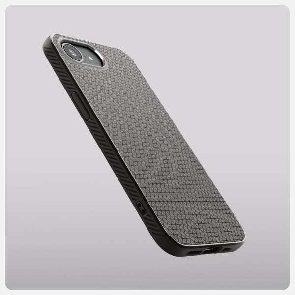 Spigen Liquid Air iPhone 16e case Marble Grey