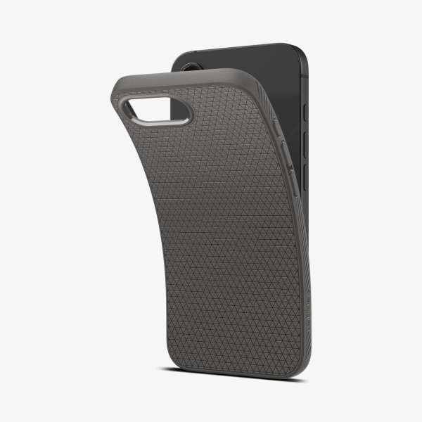 Spigen Liquid Air iPhone 16e case Marble Grey