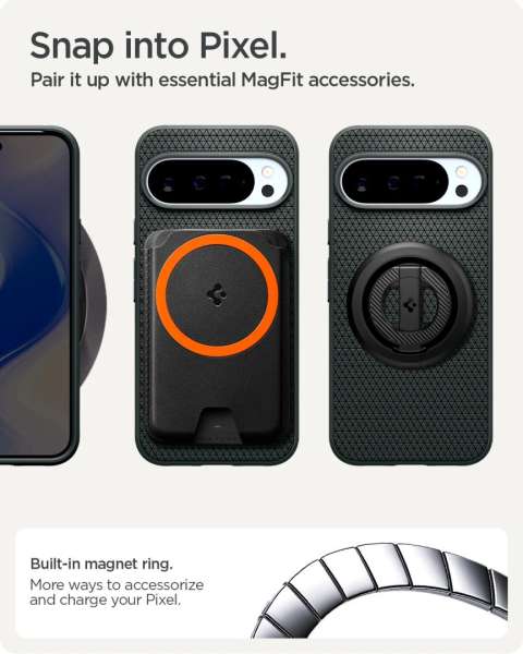 Spigen Liquid Air MagSafe case for Google Pixel 10 Pro XL Abyss Green