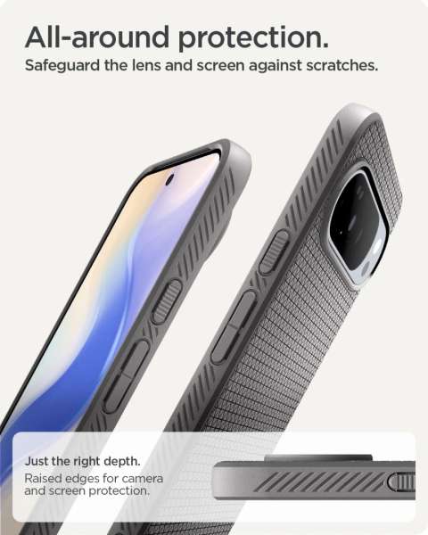 Spigen Liquid Air MagSafe case for Google Pixel 10 Pro XL Marble Gray