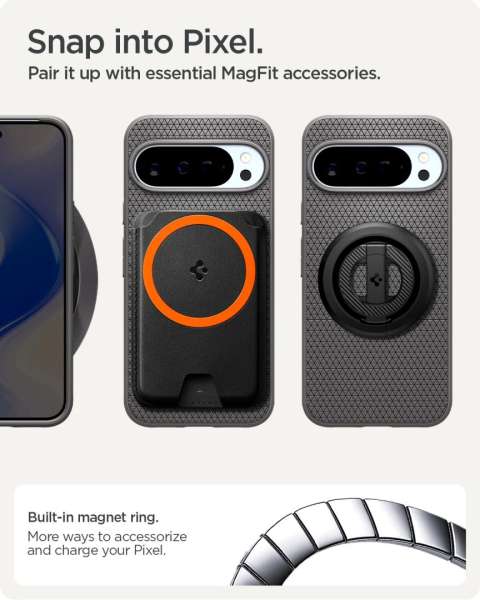 Spigen Liquid Air MagSafe case for Google Pixel 10 Pro XL Marble Gray