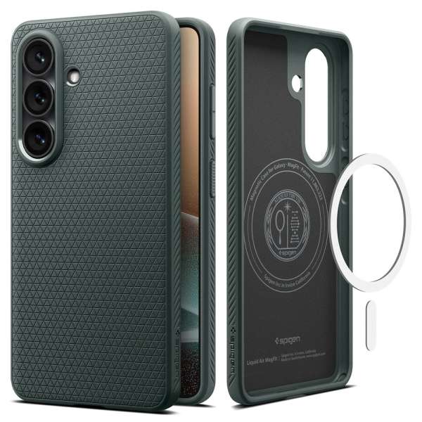 Spigen Liquid Air MagSafe case for Samsung Galaxy S26+ Abyss Green