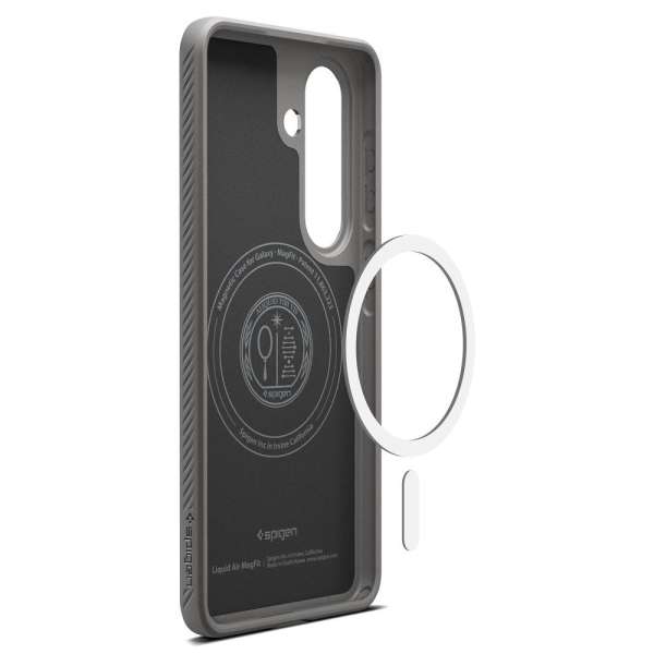 Spigen Liquid Air MagSafe case for Samsung Galaxy S26+ Marble Gray