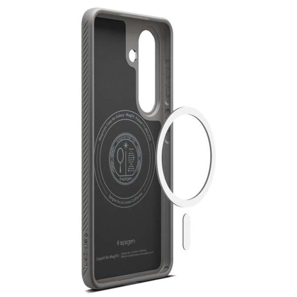 Spigen Liquid Air MagSafe case for Samsung Galaxy S26 Marble Grey
