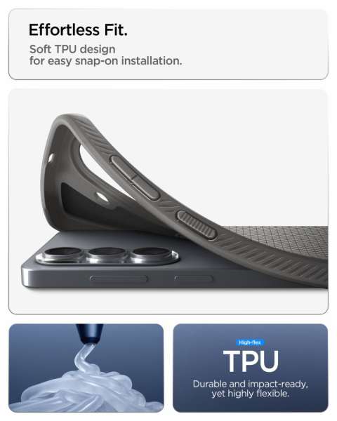 Spigen Liquid Air MagSafe case for Samsung Galaxy S26 Marble Grey