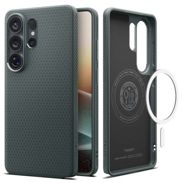 Spigen Liquid Air MagSafe case for Samsung Galaxy S26 Ultra Abyss Green
