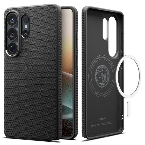 Spigen Liquid Air MagSafe case for Samsung Galaxy S26 Ultra Matte Black