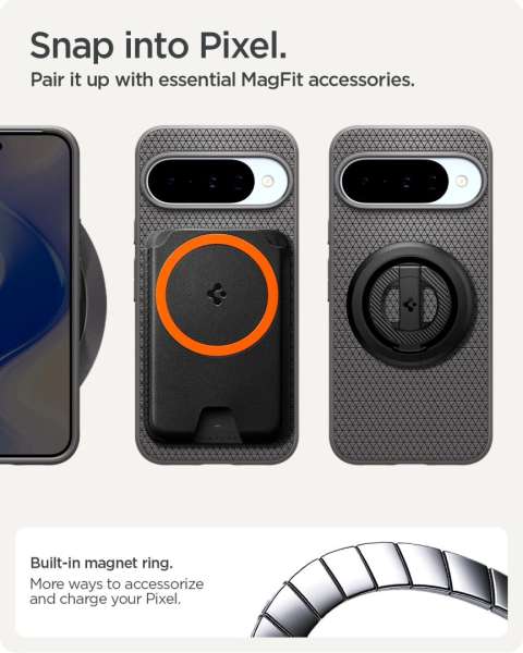Spigen Liquid Air MagSafe for Google Pixel 10 Pro/Pixel 10 Marble Gray