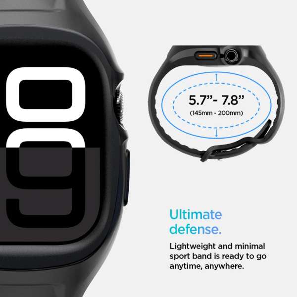 Spigen Liquid Air Pro Apple Watch 10 46mm Matte Black