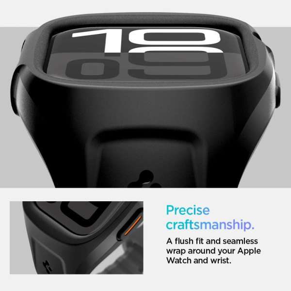 Spigen Liquid Air Pro Apple Watch 10 46mm Matte Black