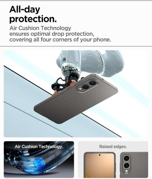 Spigen Liquid Air Samsung Galaxy S25 Edge Marble Grey