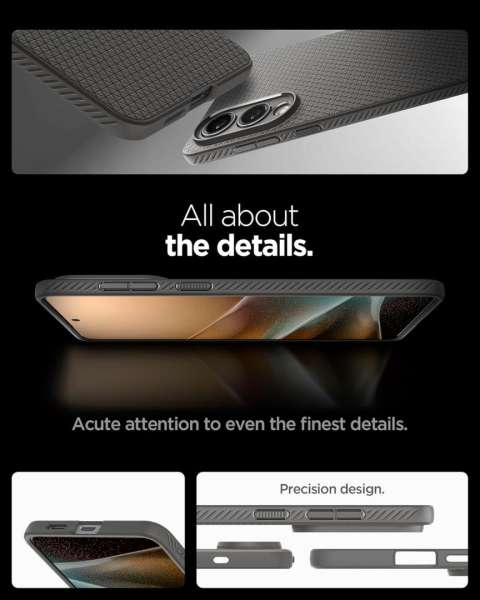 Spigen Liquid Air Samsung Galaxy S25 Edge Marble Grey