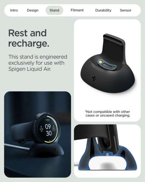 Spigen Liquid Air V2 for Google Pixel Watch 4 45mm Matte Black