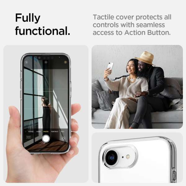 Spigen Liquid Crystal MagSafe iPhone 16e Clear White