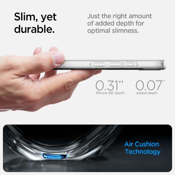 Spigen Liquid Crystal MagSafe iPhone 16e Clear White