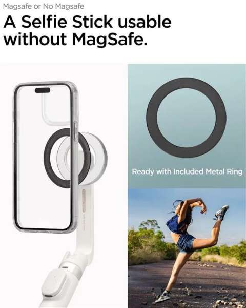 Spigen MagSafe Tripod Selfie Stick Dune Beige
