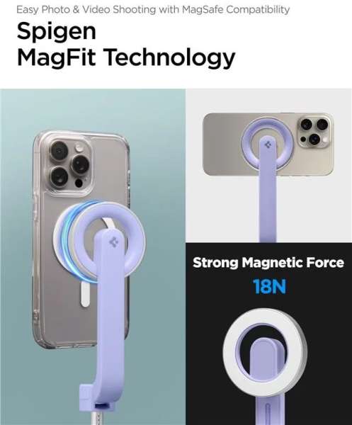 Spigen MagSafe Tripod Selfie Stick Lavender