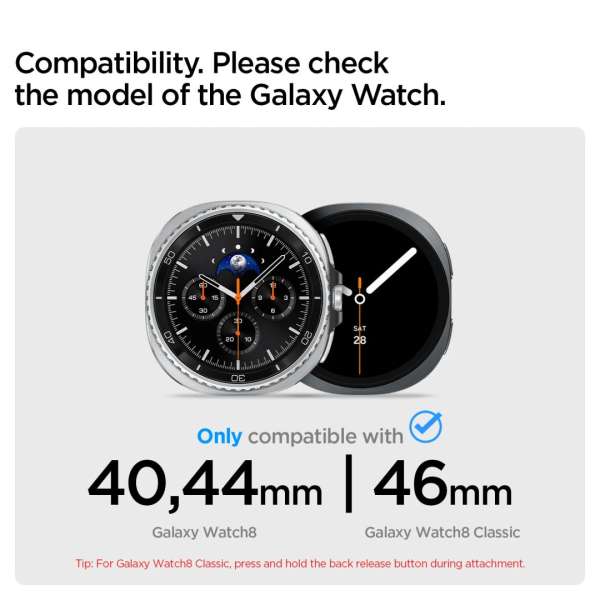 Spigen Modern Fit Titanium Band for Samsung Galaxy Watch 8 (40/44/46mm) Natural Titanium