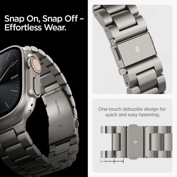 Spigen Modern Fit Titanium for Apple Watch 49mm/46mm/45mm/44mm Natural Titanium