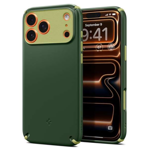 Spigen Nano Pop Hybrid MagSafe case for iPhone 17 Pro Avo Green