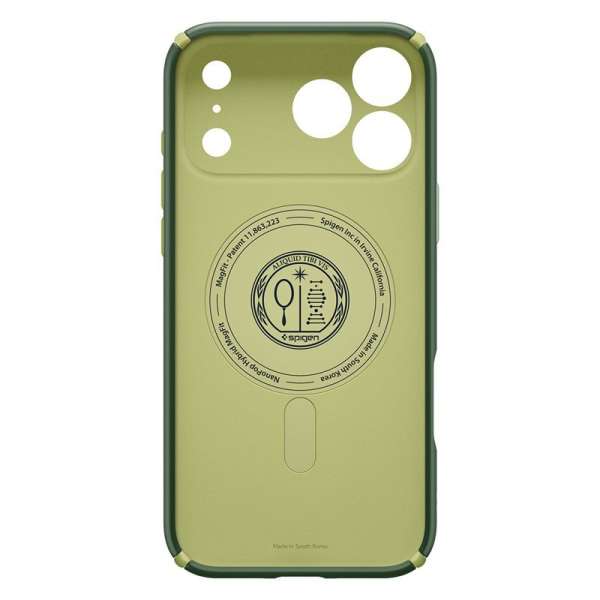 Spigen Nano Pop Hybrid MagSafe case for iPhone 17 Pro Avo Green