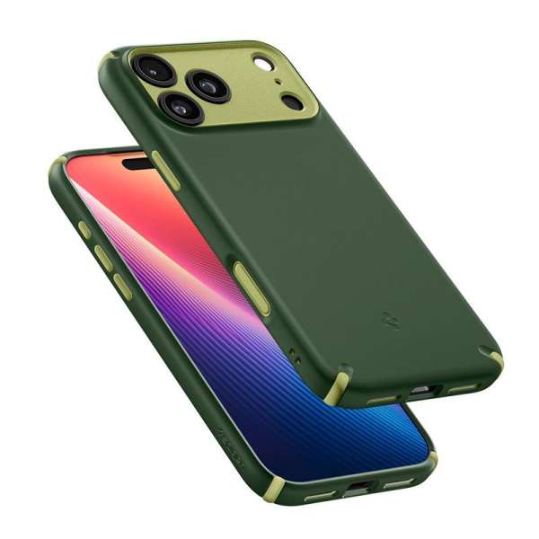 Spigen Nano Pop Hybrid MagSafe case for iPhone 17 Pro Avo Green
