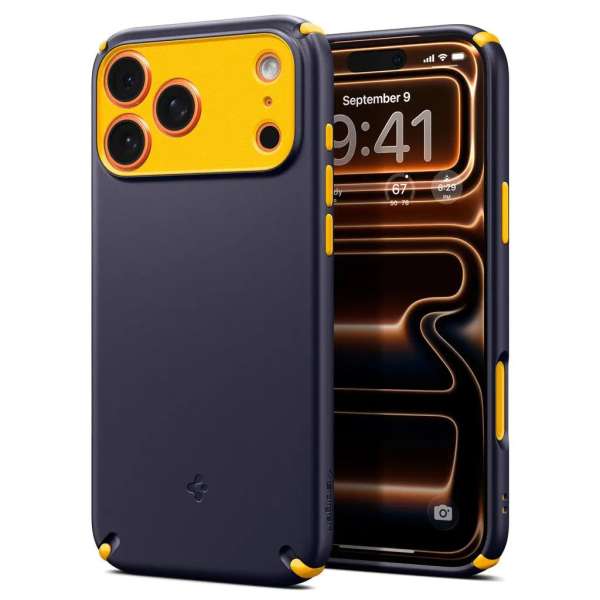 Spigen Nano Pop Hybrid MagSafe case for iPhone 17 Pro Blueberry Navy
