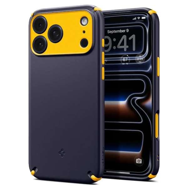 Spigen Nano Pop Hybrid MagSafe case for iPhone 17 Pro Max Blueberry Navy