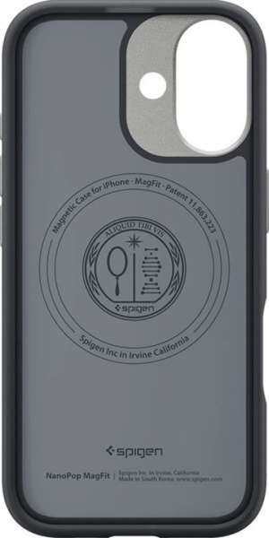 Spigen Nano Pop MagSafe case for iPhone 17 Black Sesame